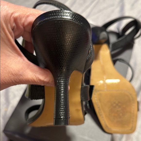 Vince Camuto Elegant Black Strappy Heels - Picture 7 of 8